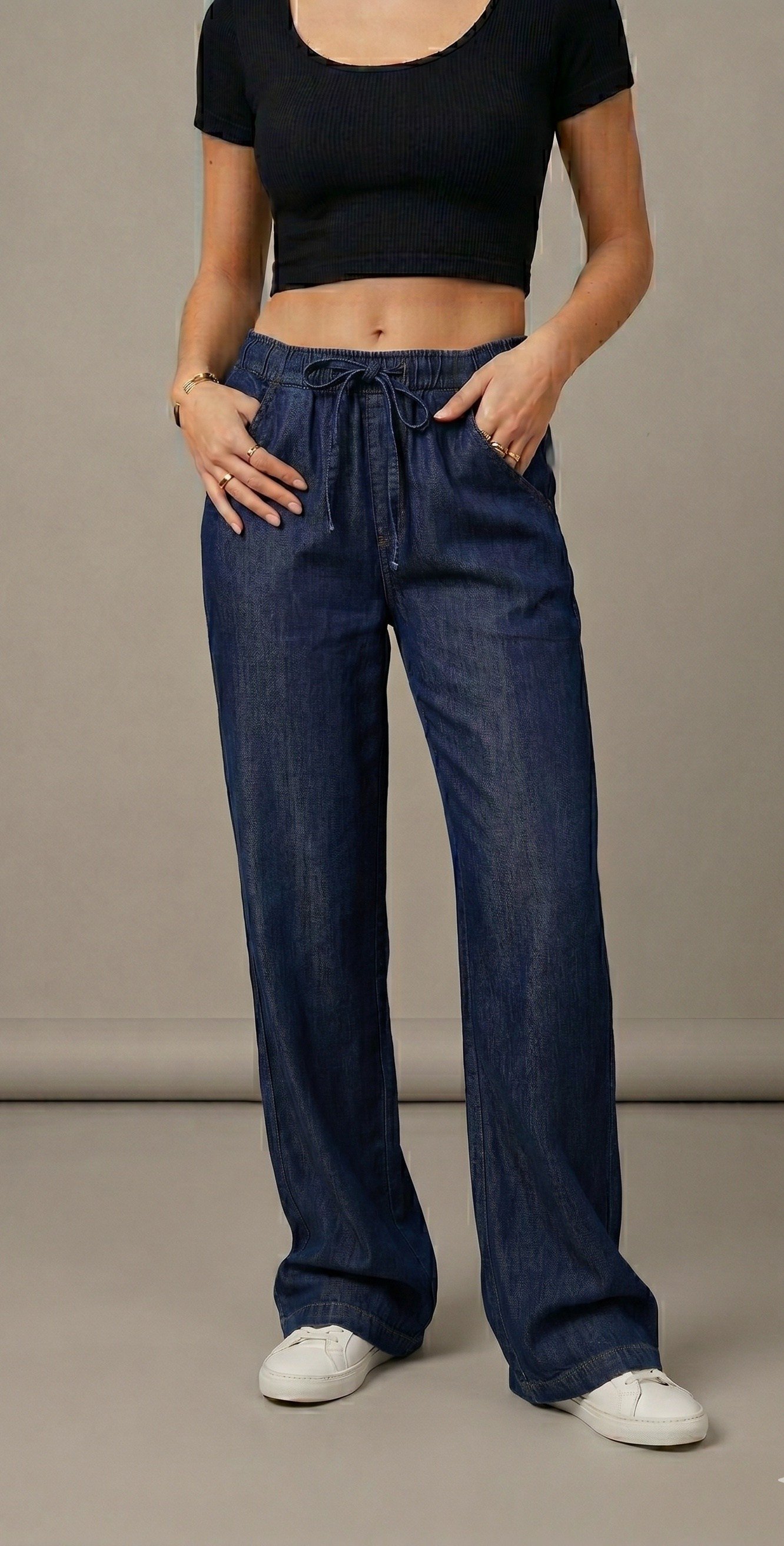 OLIVE-26439 RİNS BEL LASTİK TENCEL JEAN LACİ