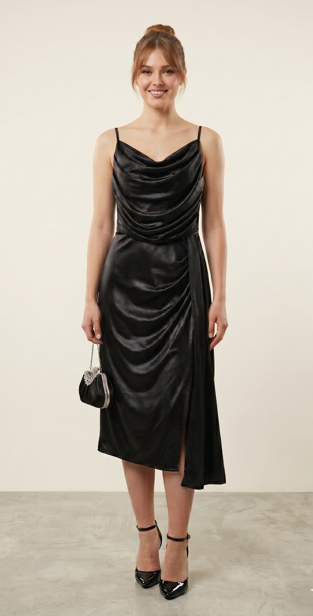OLIVE-39608 ABİYE SİYAH