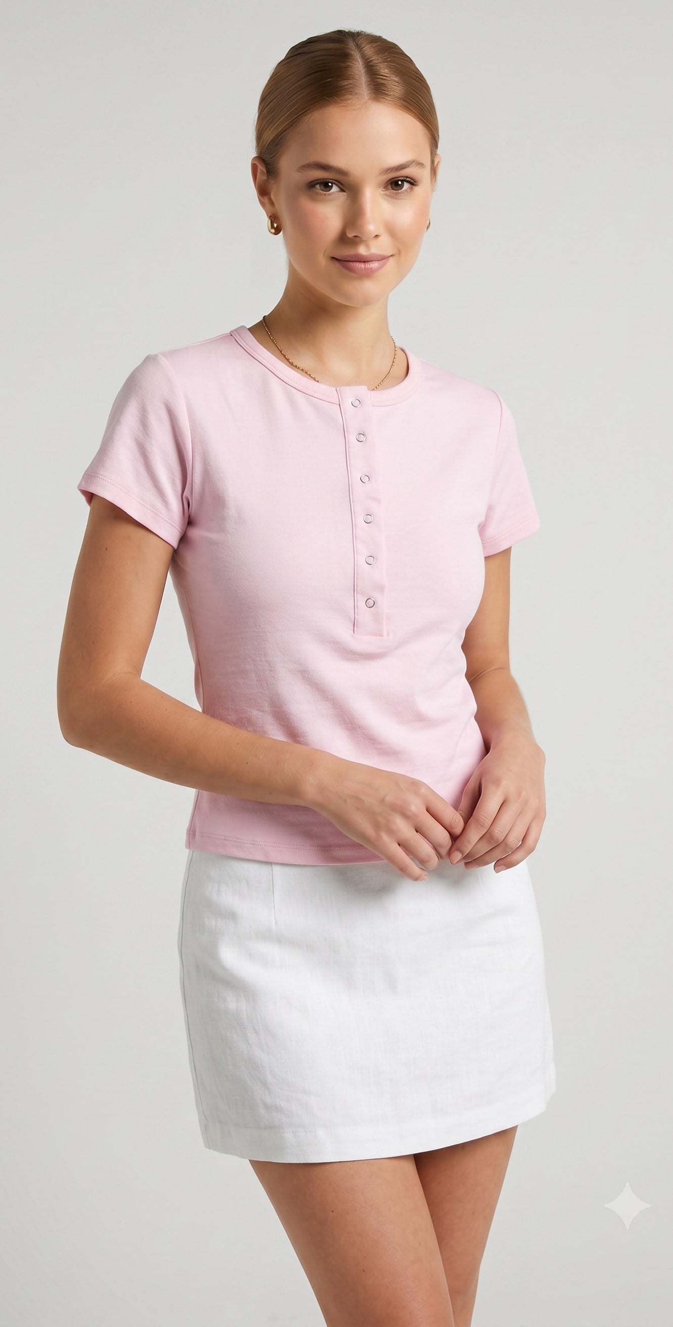 OLIVE-4566 RİBANA ÇITÇIT BODY PEMBE