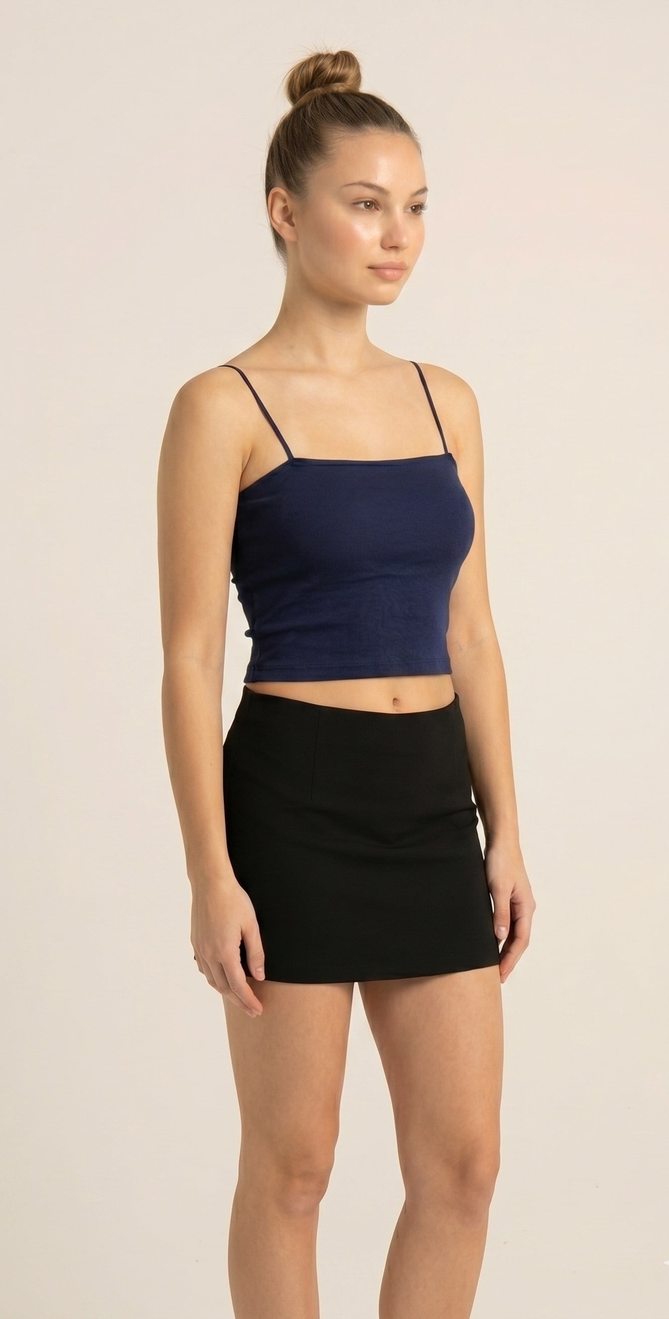 OLIVE-4596 MODAL GLOPLU BODY LACİVERT