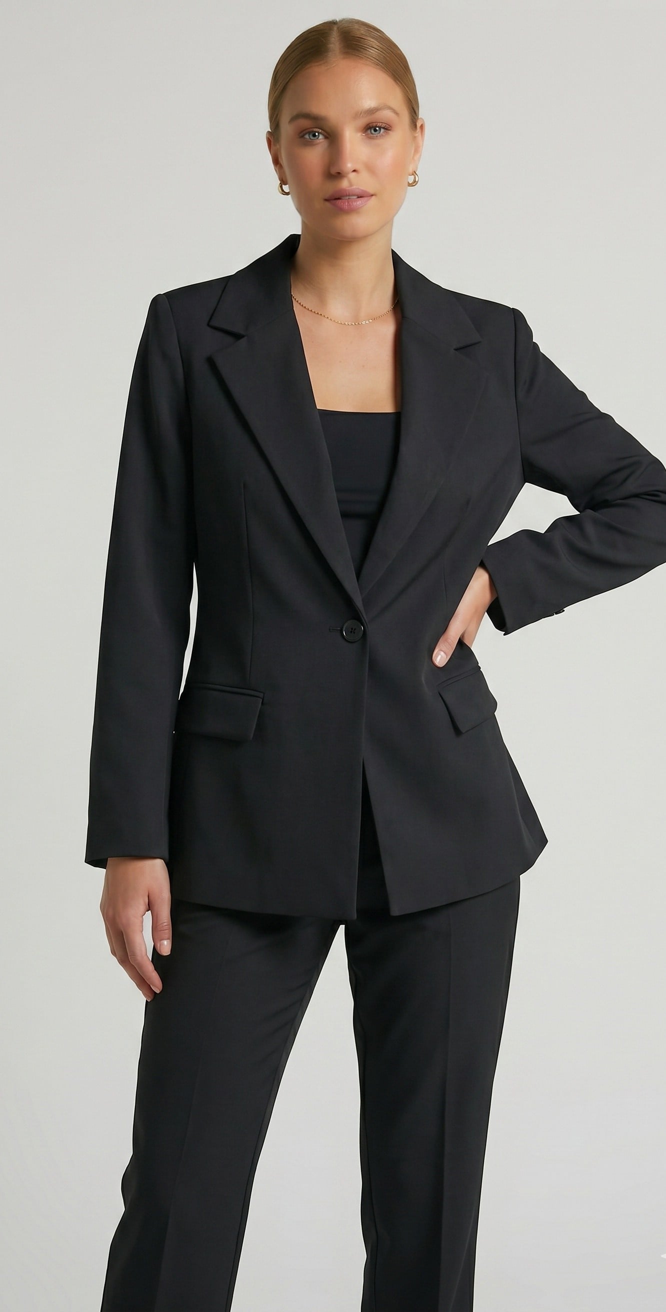 OLIVE-6023-1 CEKET SİYAH