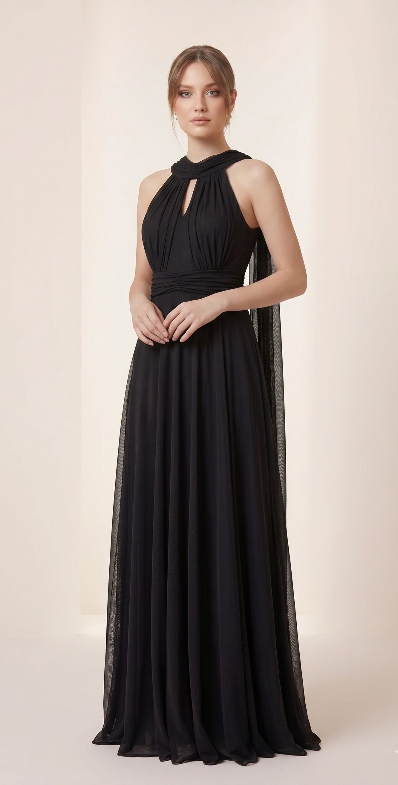 OLIVE-6034 ABİYE SİYAH