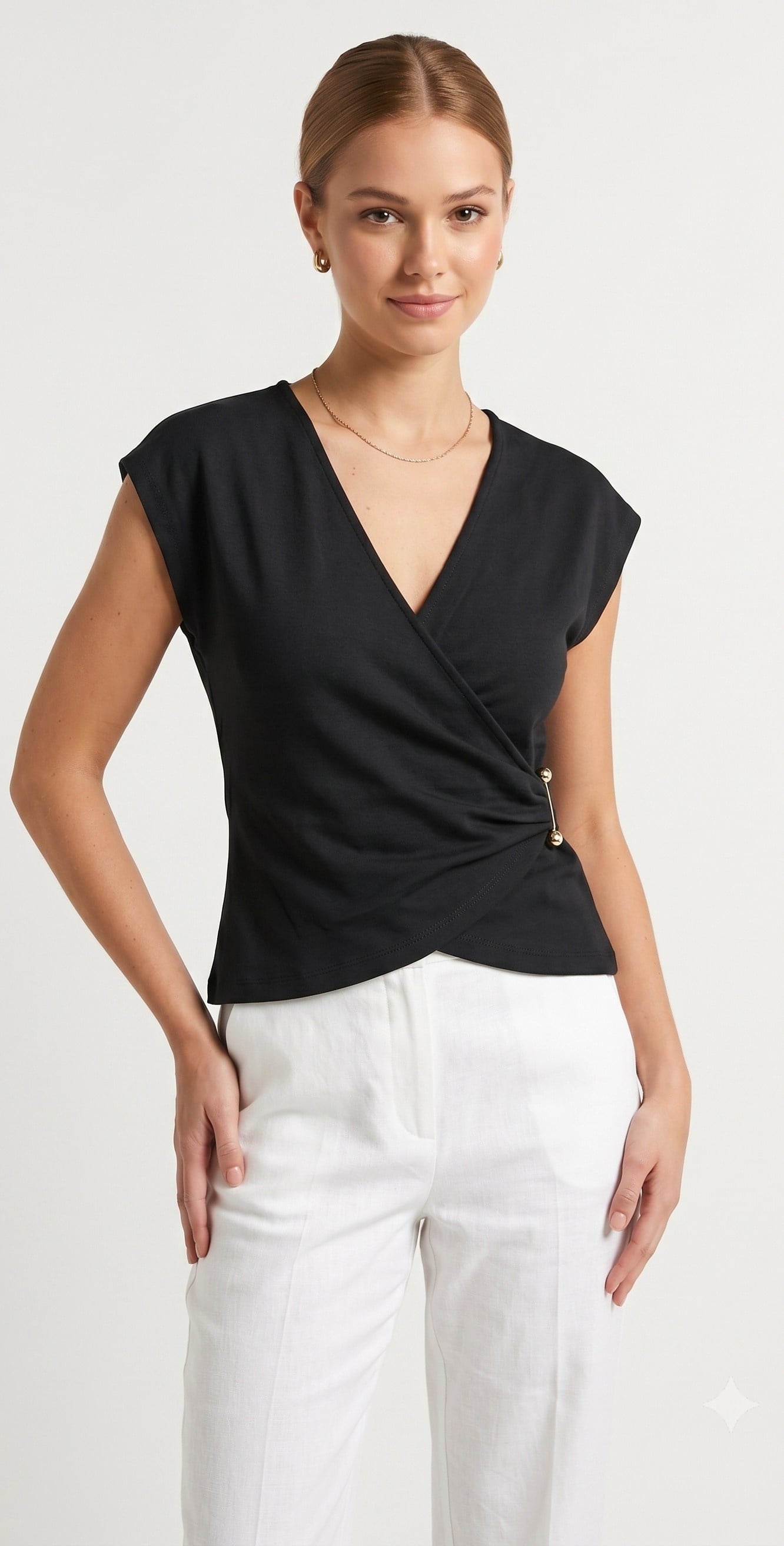 OLIVE-6904 TSHIRT SİYAH