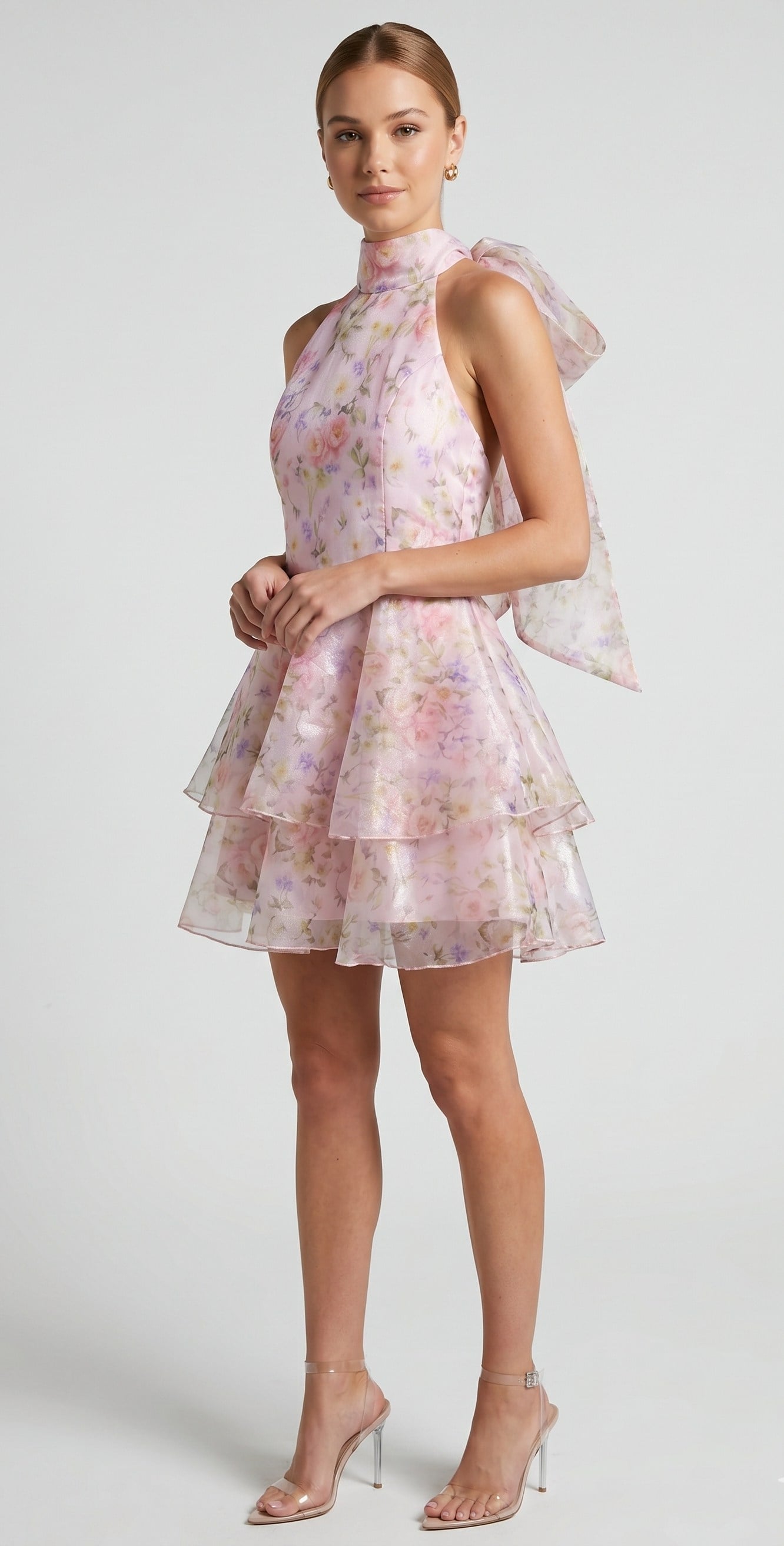 OLIVE-B01928 ELBİSE PEMBE