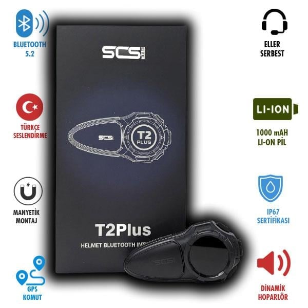 Scs T2 PLUS Bluetooth ve İnterkom