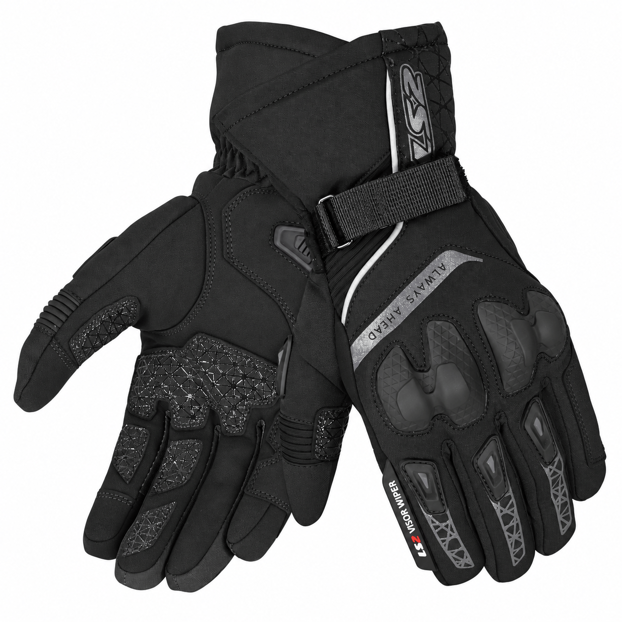 LS2 Snow Evo H2O Siyah Eldiven | Hipora Kışlık KP-1 KorumalıLs2 Snow Evo H2O Siyah Eldiven