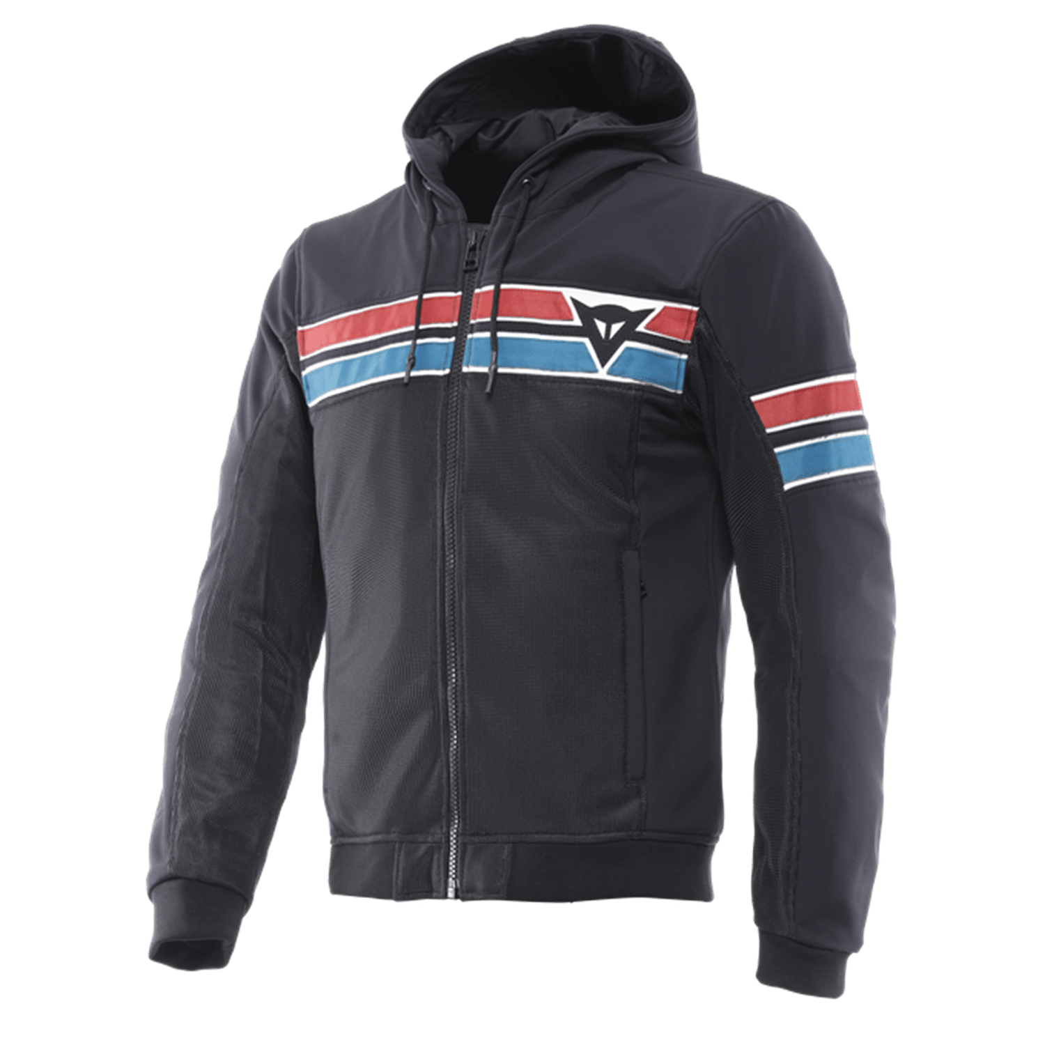 Dainese Vintedge Air Tex Kapüşonlu Mont | Siyah Mavi KırmızıDainese Vintedge Air Tex Kapüşonlu Mont Siyah Mavi Kırmızı