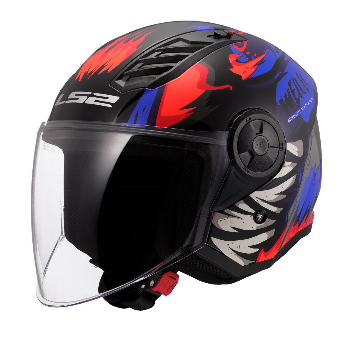LS2 Airflow 2 Weiler Mat Siyah Mavi Turuncu KaskLs2 Airflow 2 Weiler Mat Siyah Mavi Turuncu Kask