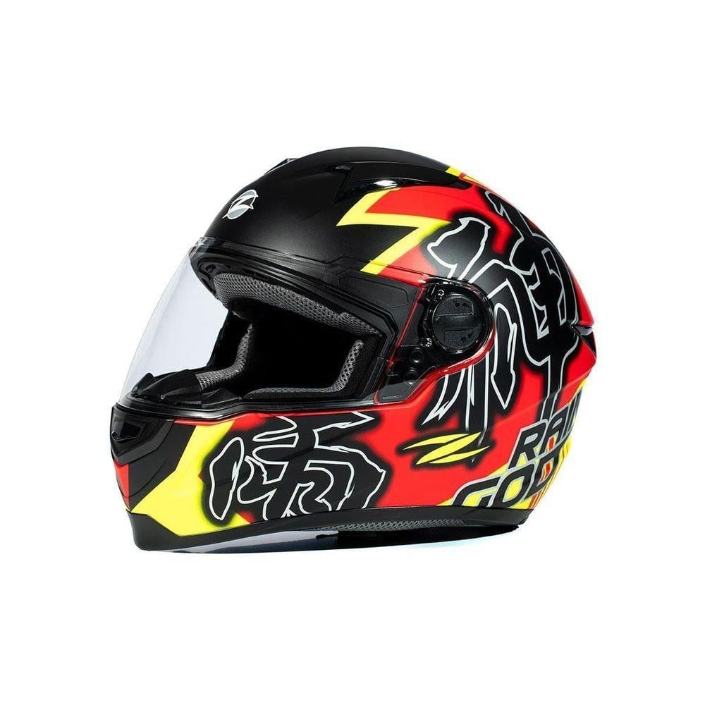 Zeus Zs-811A Al-31 Mat Red Fluo Yellow Motosiklet Kapalı Kask