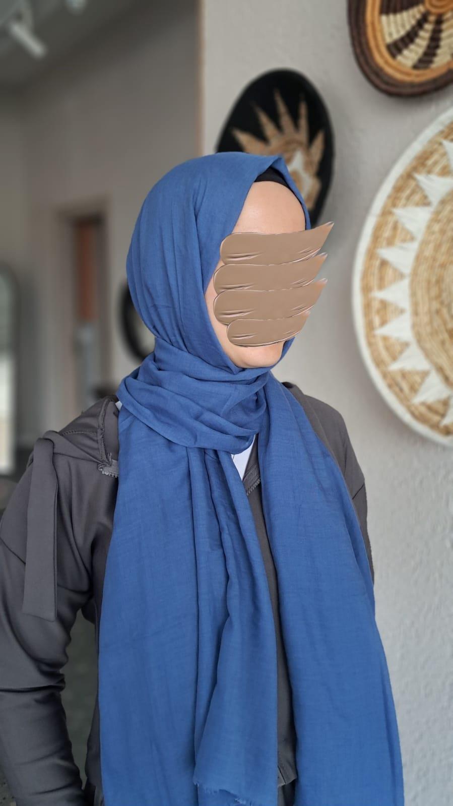 Aya Relax Şal-Tavus Kuşu Mavisi