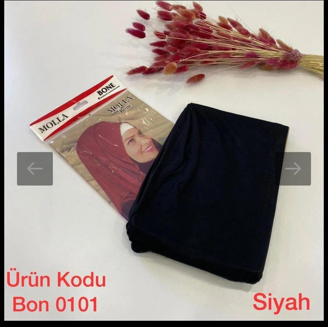 Bağlamalı Dikişli Penye Bone-Siyah
