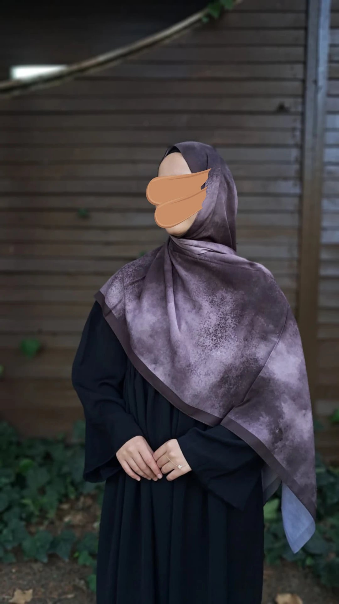 Duman Desen Pamuklu Şal-Kahve