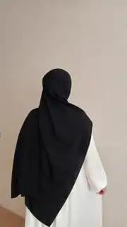 Medine İpeği Şal-Siyah