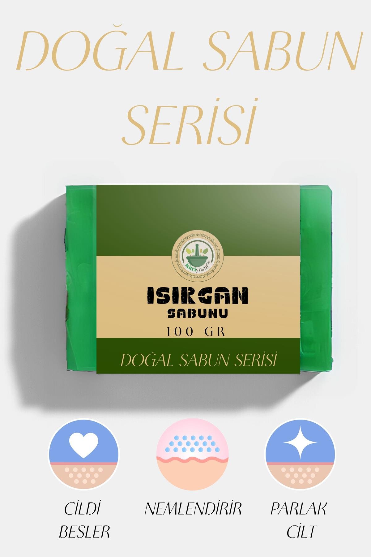 Isırgan Sabunu (100gr) Cildi Nemlendirir,