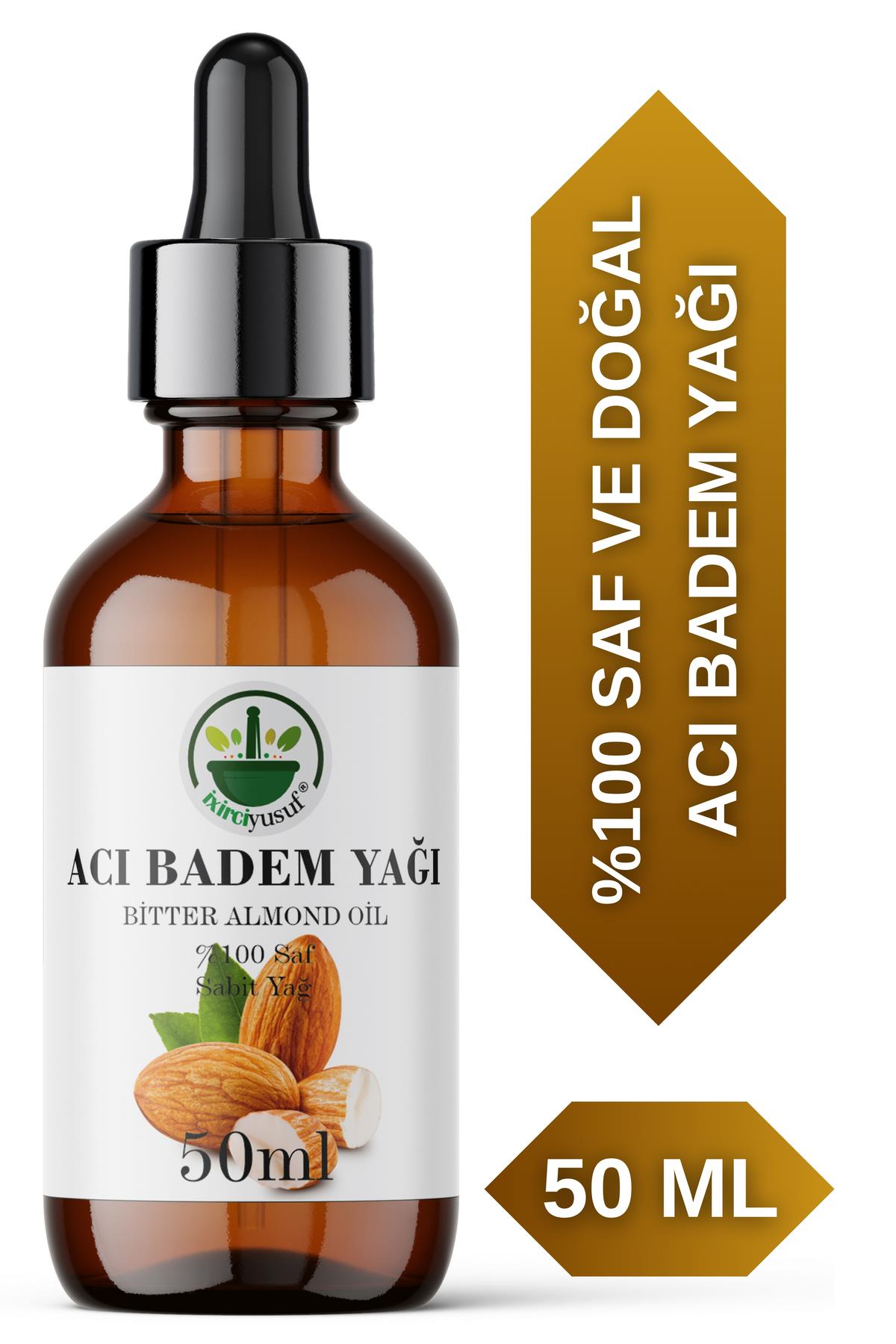 Soğuk Sıkım Acı Badem Yağı %100 Saf Ve Doğal (50ML)