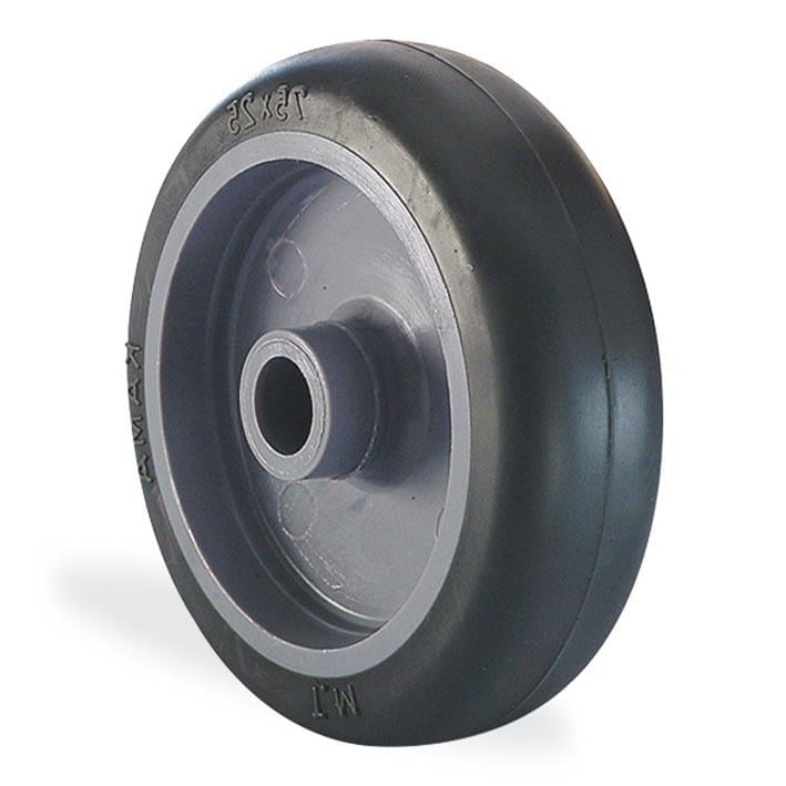Kama / 50X20 MTB 6 Delik / 50 mm Çaplı Moblen (PP) Üzeri Termoelastik Lastik Kaplı Burçlu Elastik Tabanlı Yedek Teker