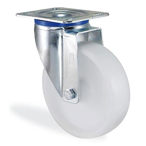 Kama / K3302 MMB 080 / 80 mm Çaplı Tablalı Moblen (PP) Burçlu Döner Teker