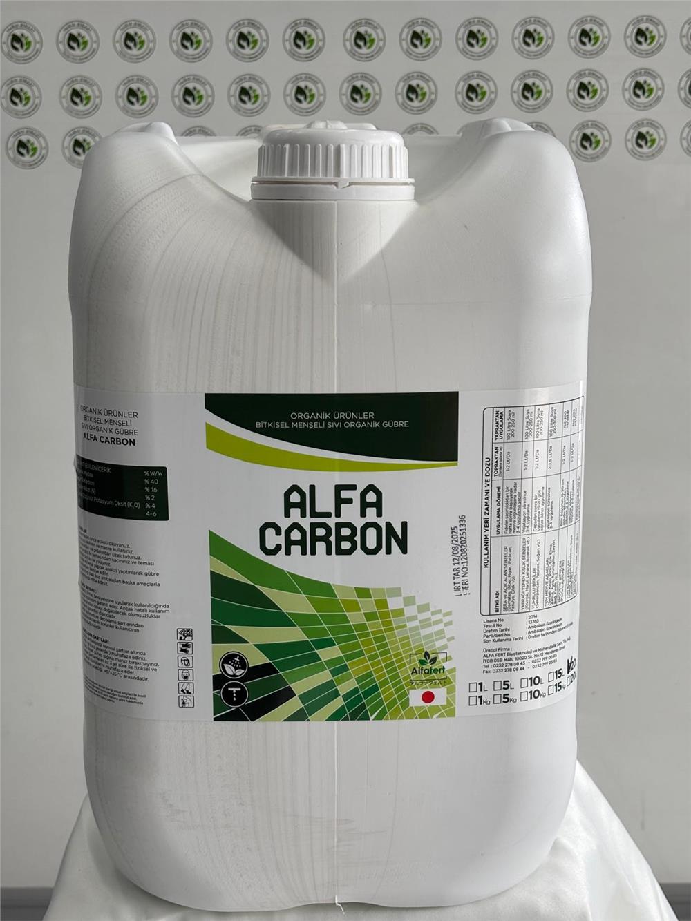 ALFA CARBON - 20 Lt - (Paket Tip: Bidon)