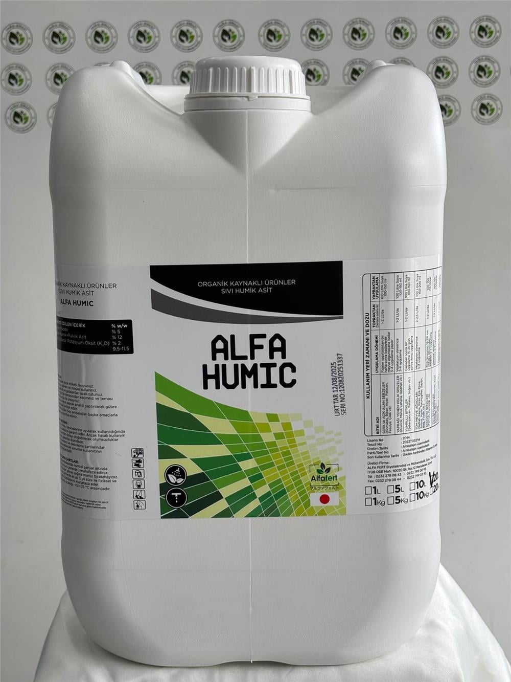 ALFA HUMIC - 20,00 Lt - (Paket Tip: Bidon)