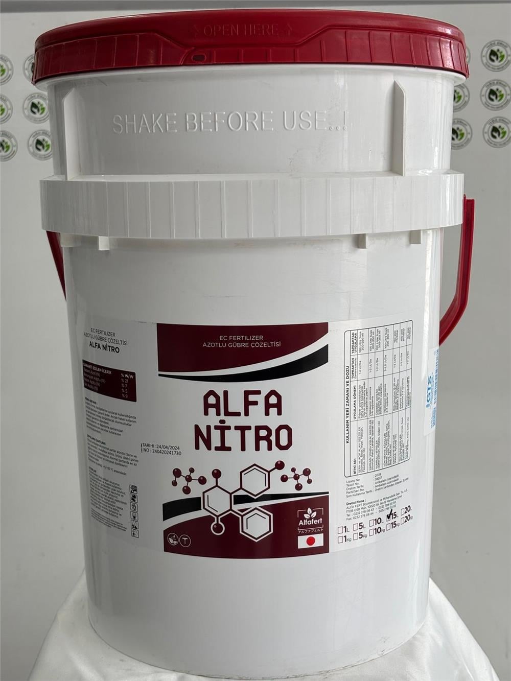 ALFA NİTRO - 15,00 Lt - (Paket Tip: Kova)