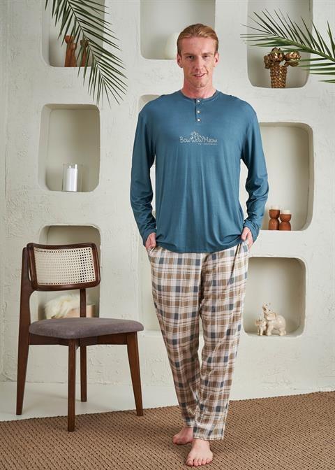 Erkek Patlı Pijama Takım - 10799