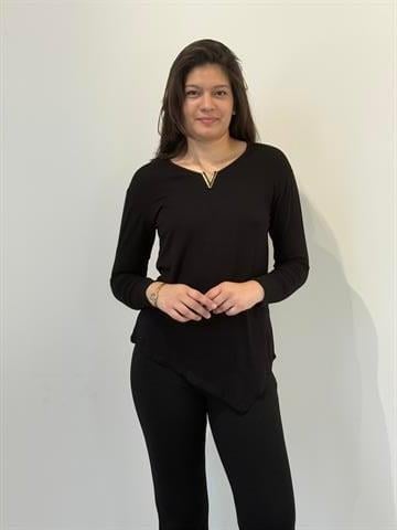 Kadın Aksesuarlı Uzun Kol Body - 41596