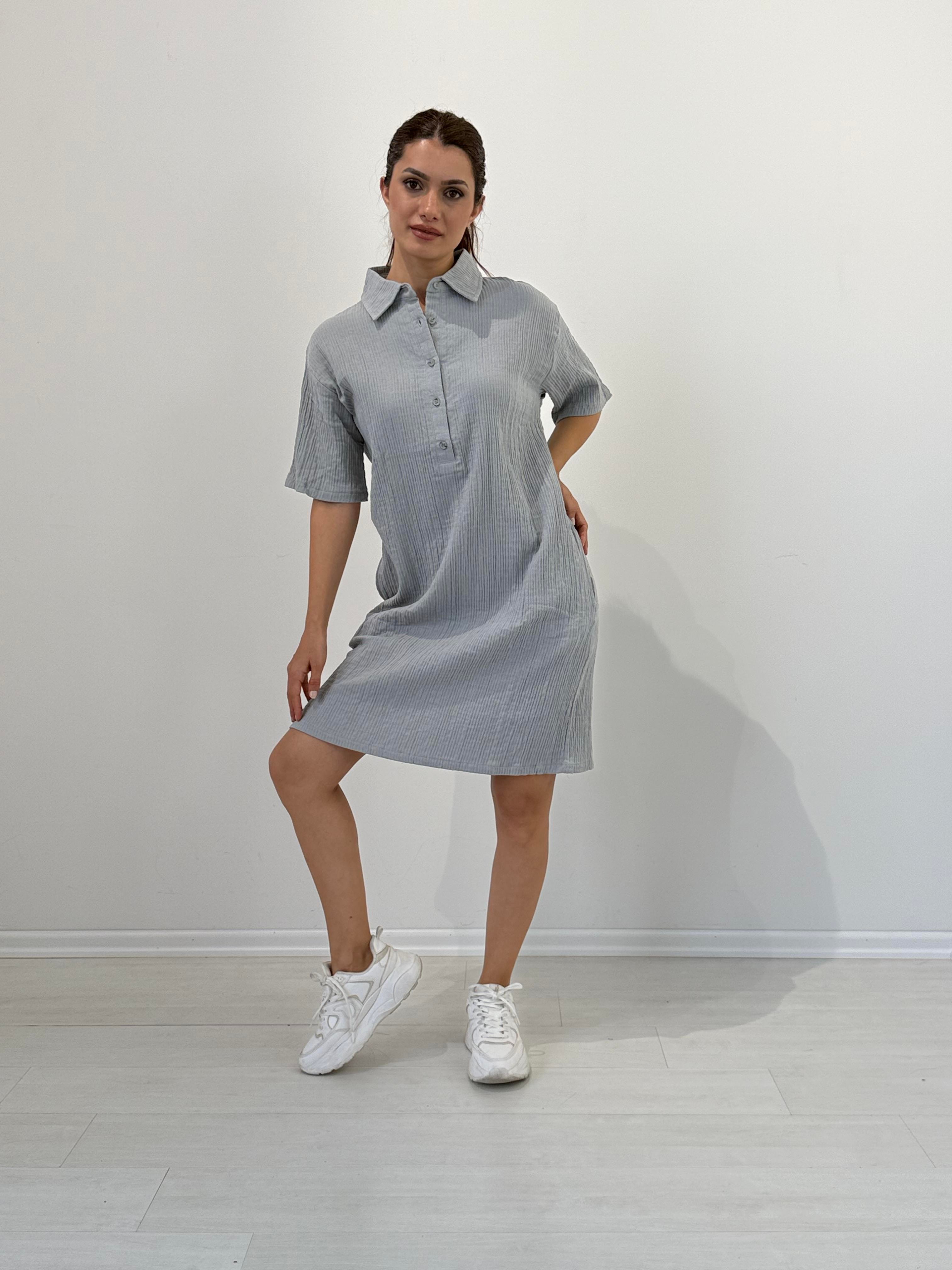 Kadın Müslin Elbise - 45044
