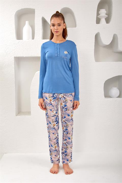 Kadın Patlı Pijama Takım - 10763