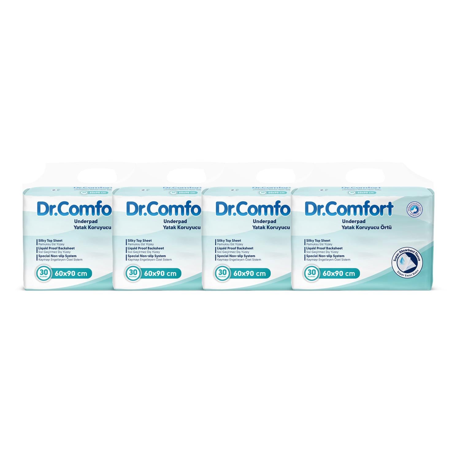 Dr.Comfort Yatak Koruyucu Örtü 60cm x 90cm 30'lu  - 120 Adet