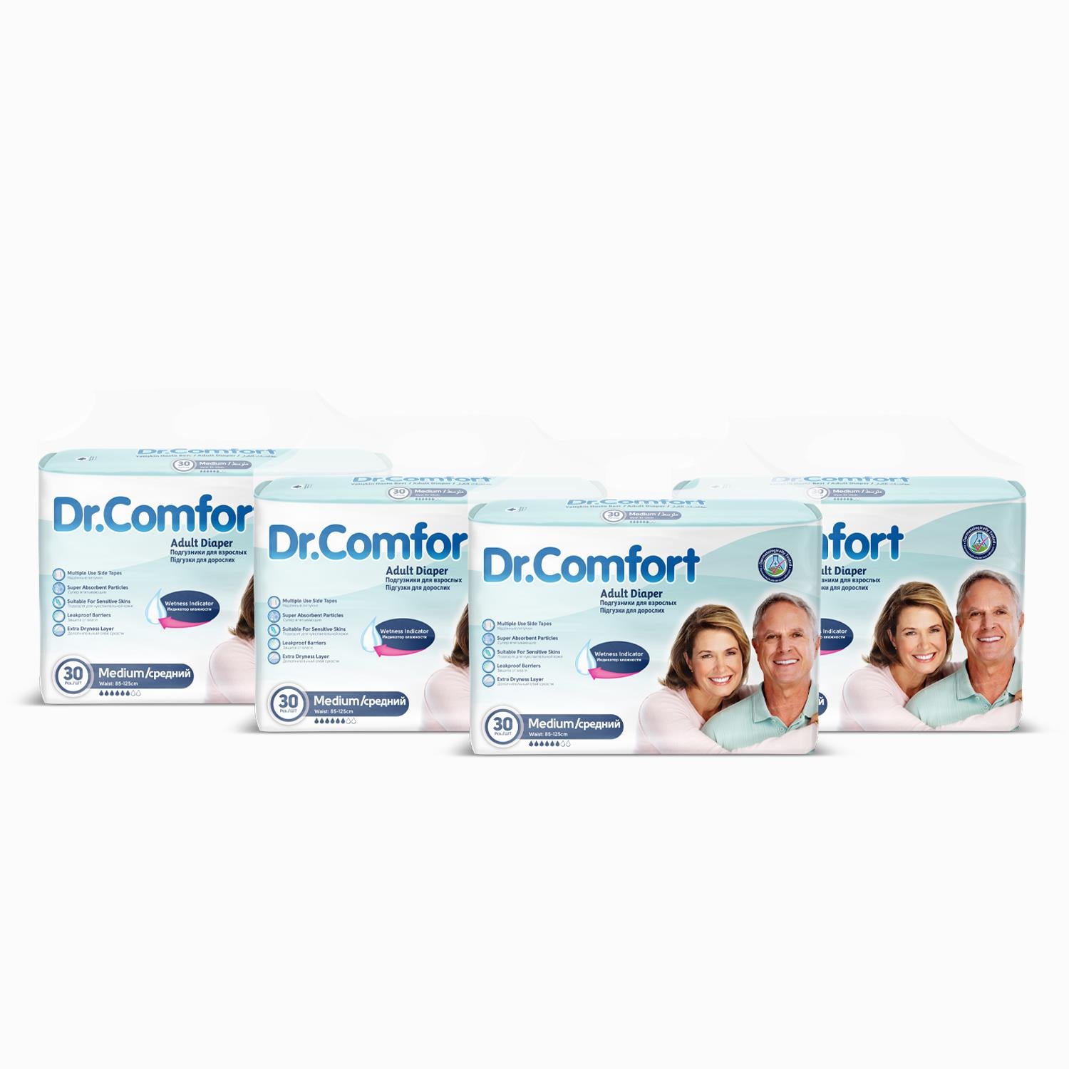 Dr.Comfort Belbantlı Yetişkin Hasta Bezi Medium (Orta) Boy - 120 Adet