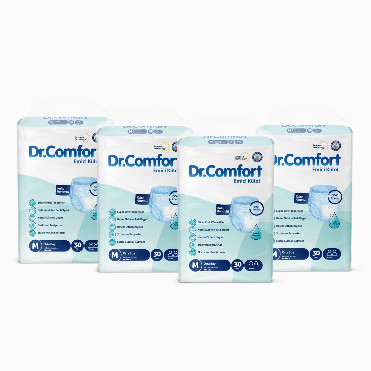 Dr.Comfort Emici Külot Yetişkin Hasta Bezi Medium (Orta) Boy - 120 Adet