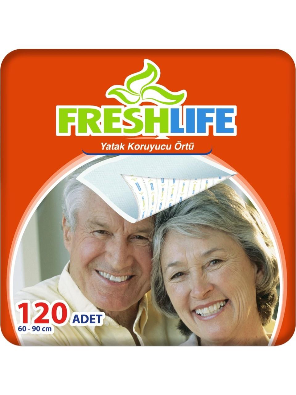 Freshlife Yatak Koruyucu Örtü 60cm x 90cm 30'lu - 120 Adet