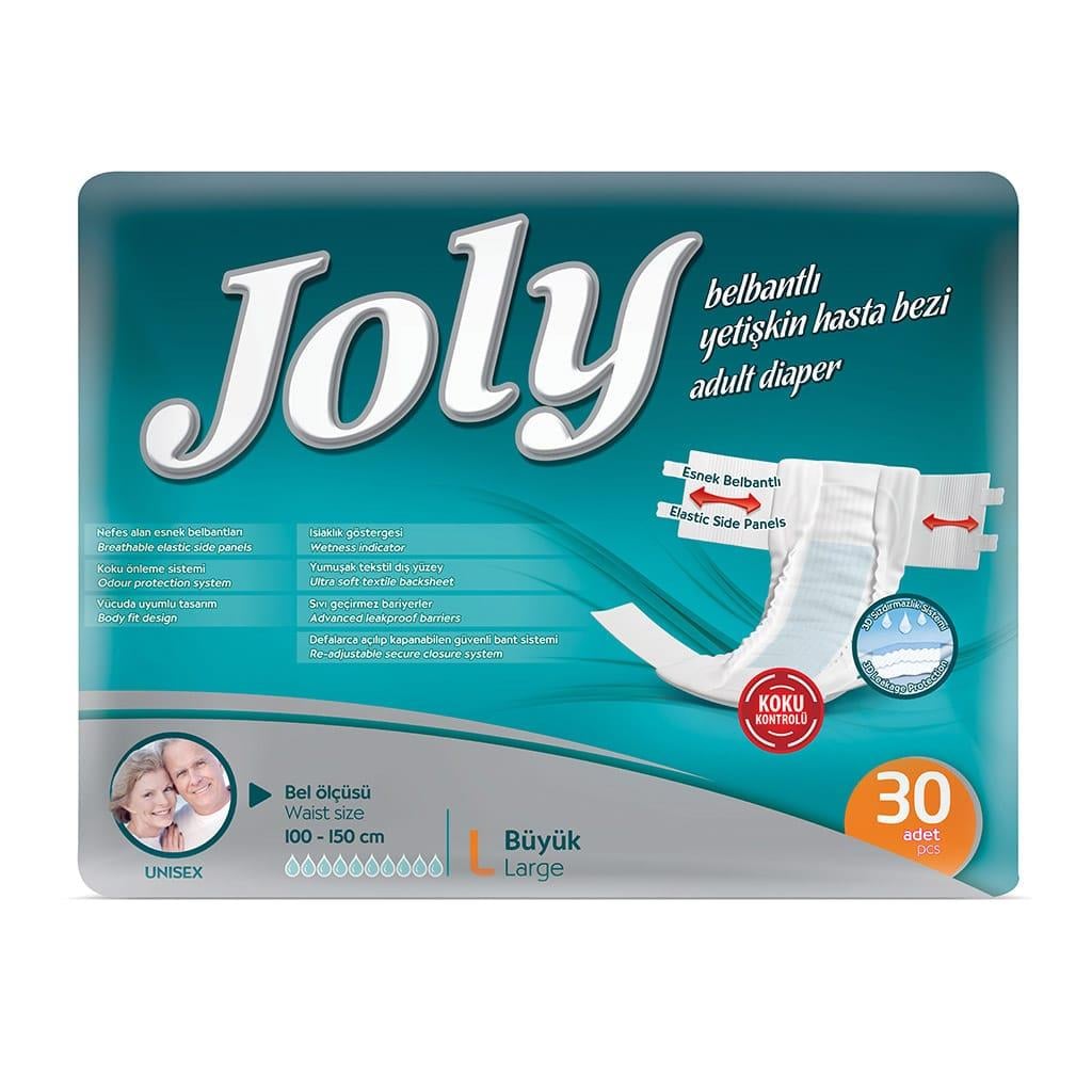 Joly Yetişkin Hasta Bezi Belbantlı Large (Büyük) Boy - 120 Adet