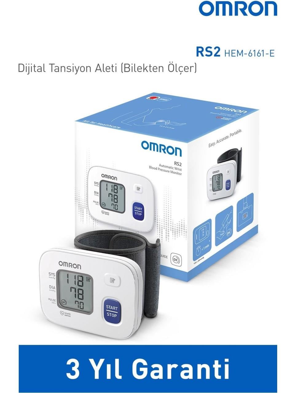 Omron RS2 Bilekten Ölçer Tansiyon Aleti Hafızalı