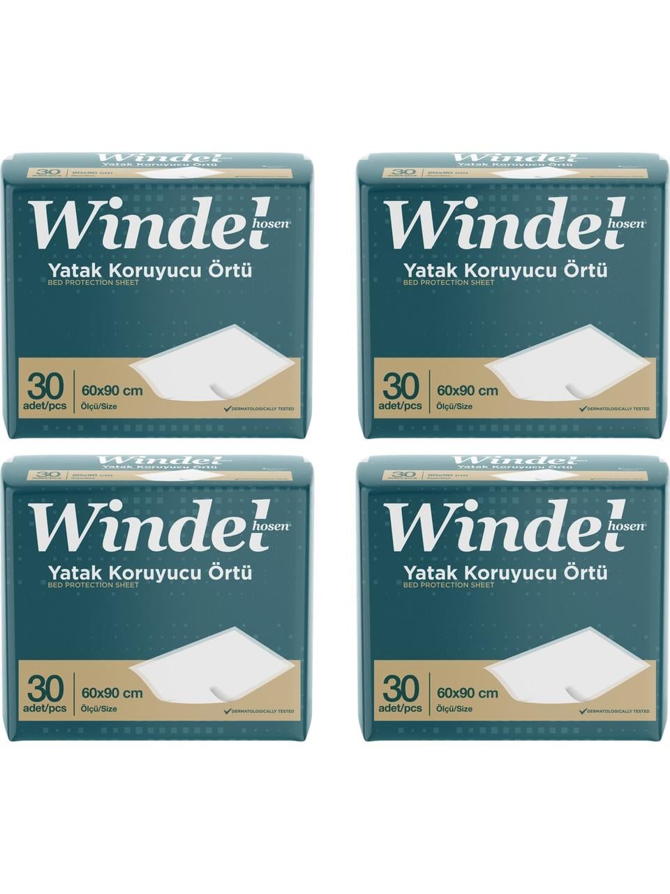 Windelhosen Yatak Koruyucu Örtü 60cm x 90cm 30'lu - 120 Adet