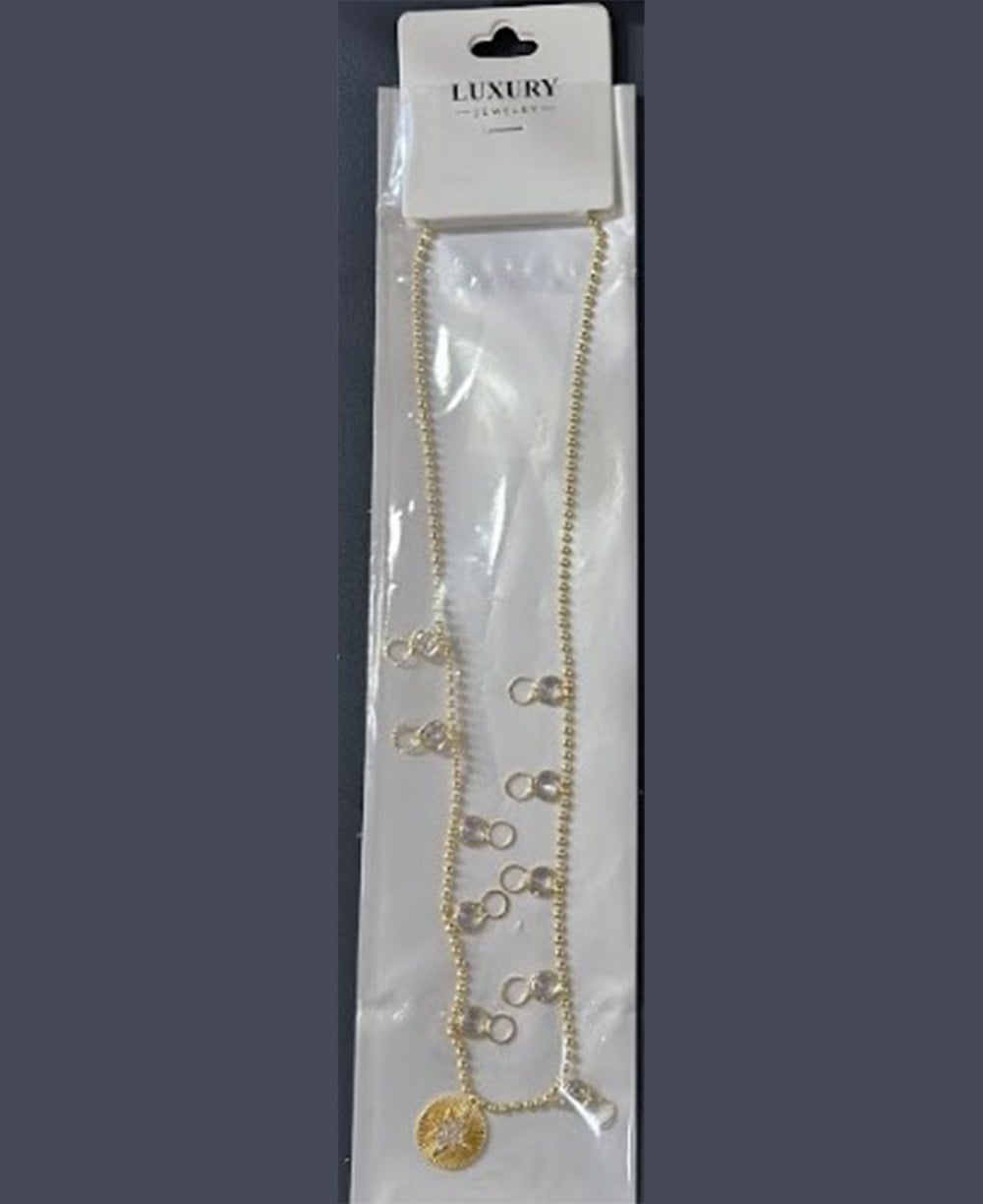 Toptan Zirkon Taşlı Shaker Model Kutup Yıldızı Çelik Kolye