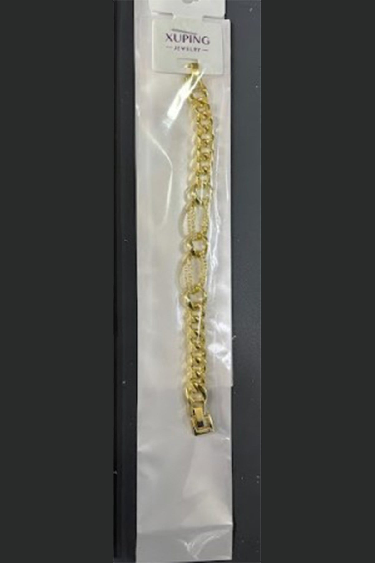 Xuping Toptan Gurmet Zincir Model Burgu Detaylı Gold Bileklik