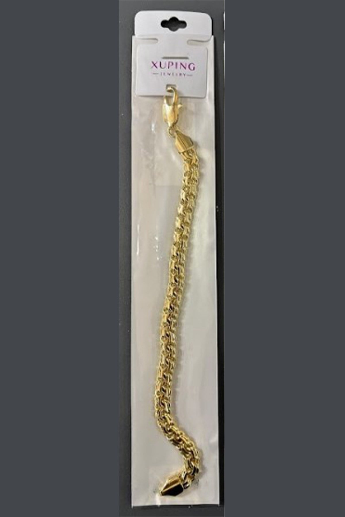 Xuping Toptan Kral Zincir Model Gold Kaplama Unisex Bileklik