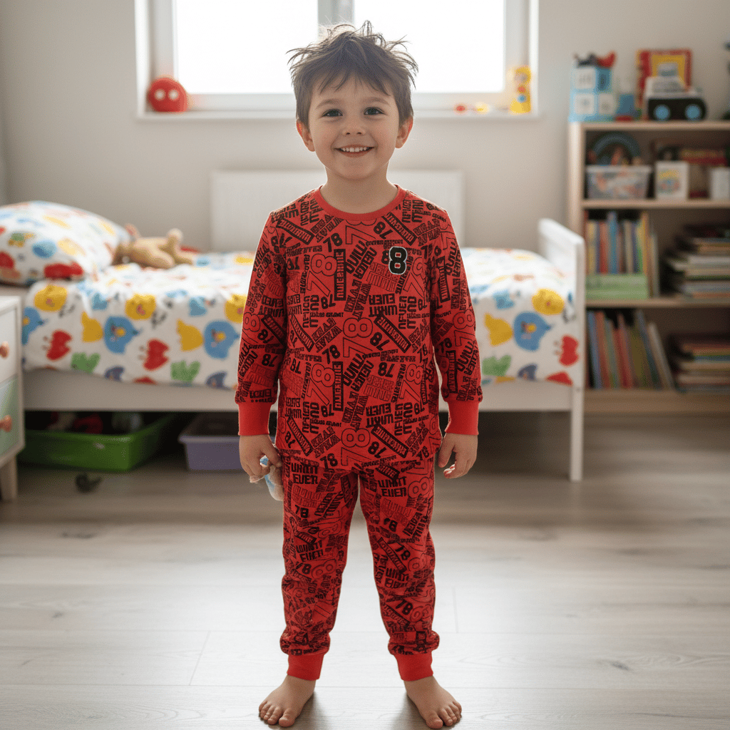 Çocuk Desenli 2'li Pijama Takımı CB1000