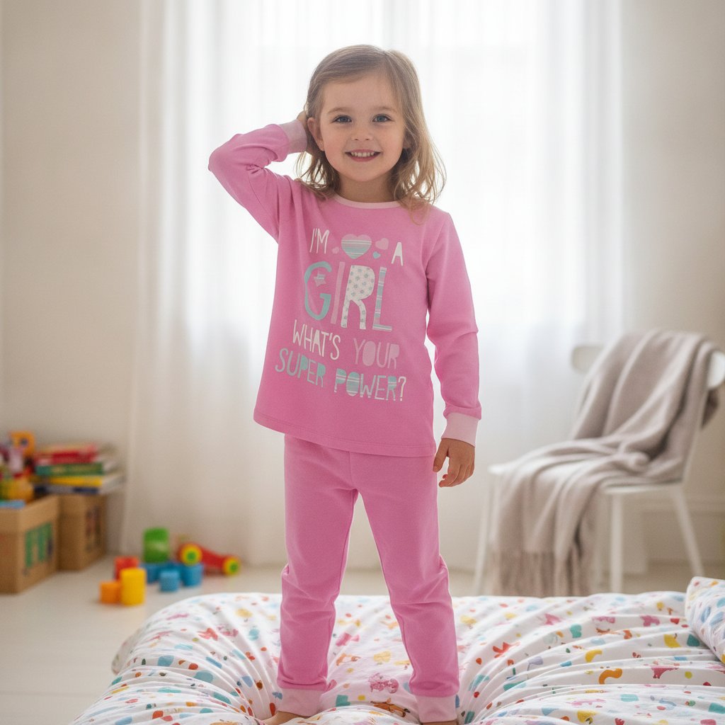 Çocuk Gril Baskılı 2'li Takım CB1016