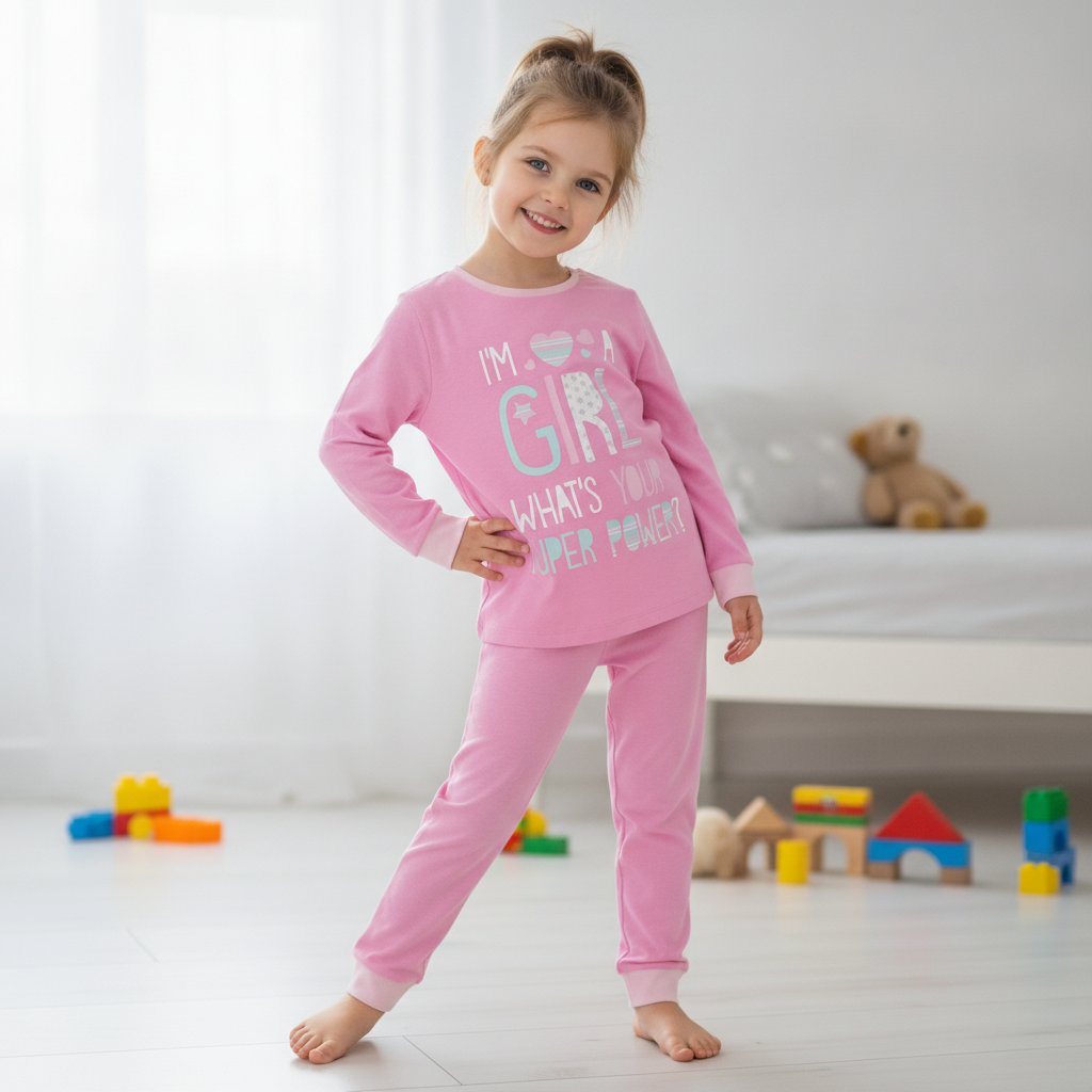 Çocuk Gril Baskılı 2'li Takım CB1016