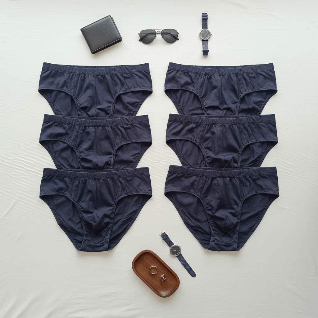 Erkek 6'lı Paket Lacivert Renk Slip BB2785