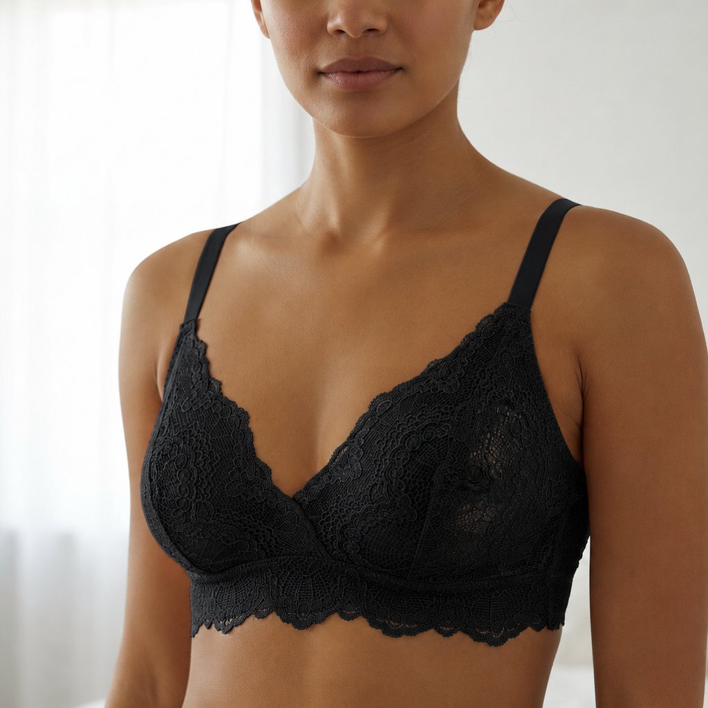 Kadın Giyim Desteksiz Balensiz Dantel Bralet Sütyen BB2789