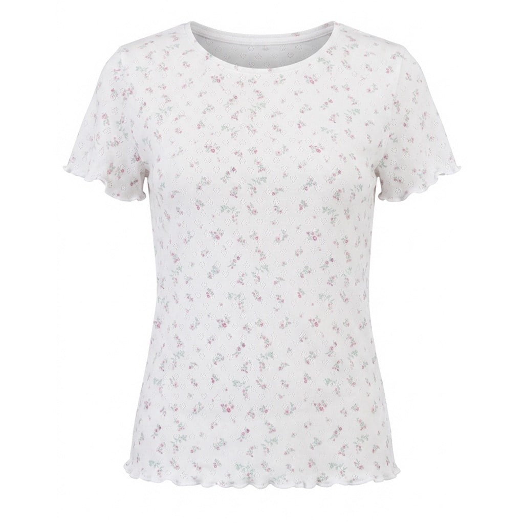 Kadın Giyim Likralı Kumaş Kısa Kollu Tshirt BB2762