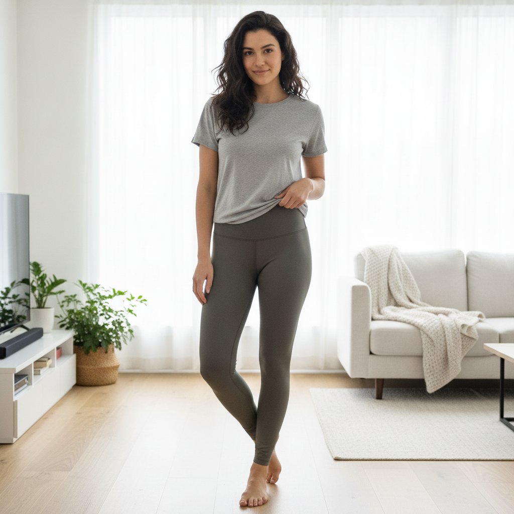 Kadın Likralı Yeşil Renk Tayt BB2593