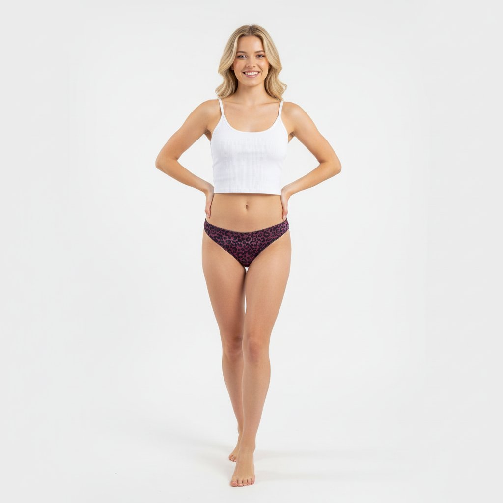 Kadın Micro Polyester Desenli Slip BB2110