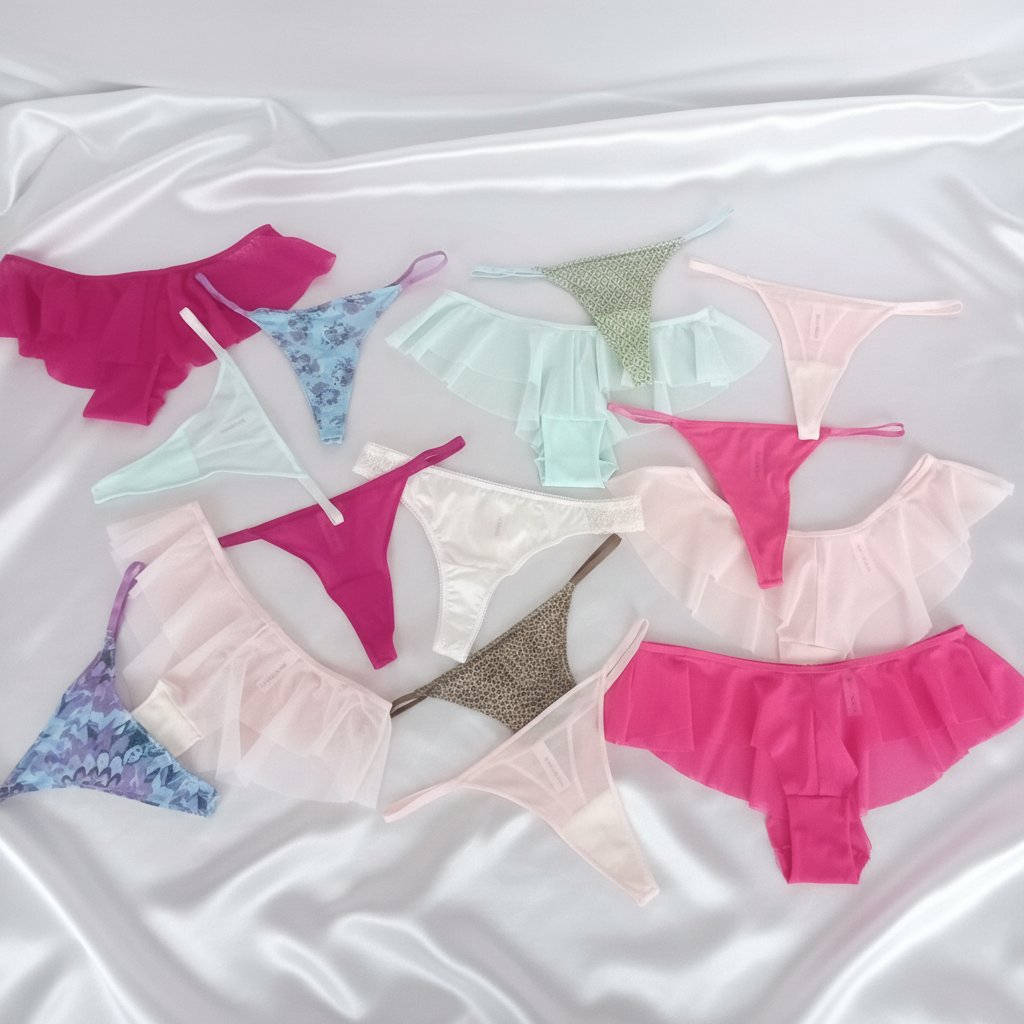 Kadın Pamuklu 10'lu Paket Karışık Renk Hipster String Tanga Checky Brazilya Külot BB2472