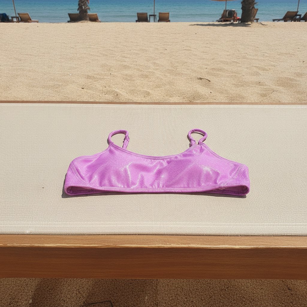 Kadın Plaj Giyim Askılı Lila Renk Bikini Üst BB2576