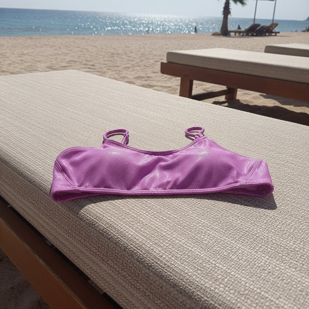 Kadın Plaj Giyim Askılı Lila Renk Bikini Üst BB2576