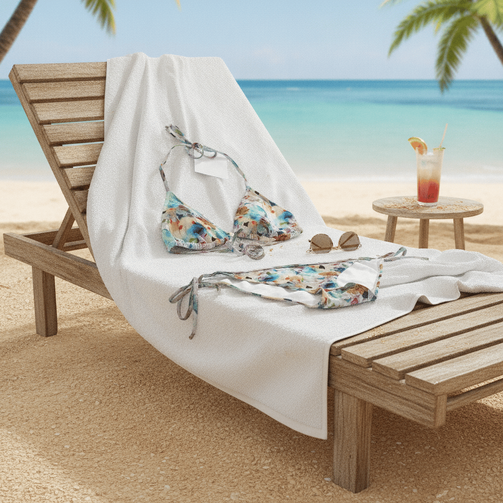 Kadın Plaj Giyim Desenli Bikini Takım BB2634